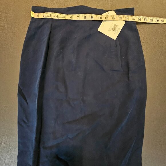 Theo Miles Silk Blue Skirt - Picture 1 of 6